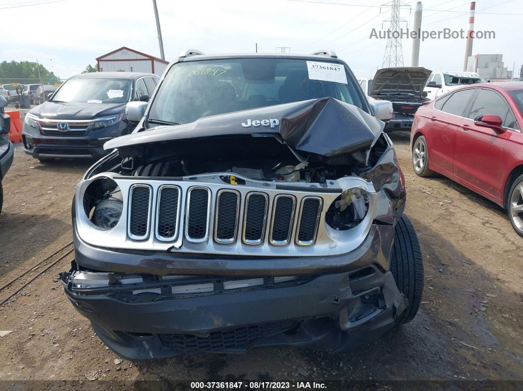 2018 Jeep Renegade Limited 4x4 Gray vin: ZACCJBDBXJPG90630