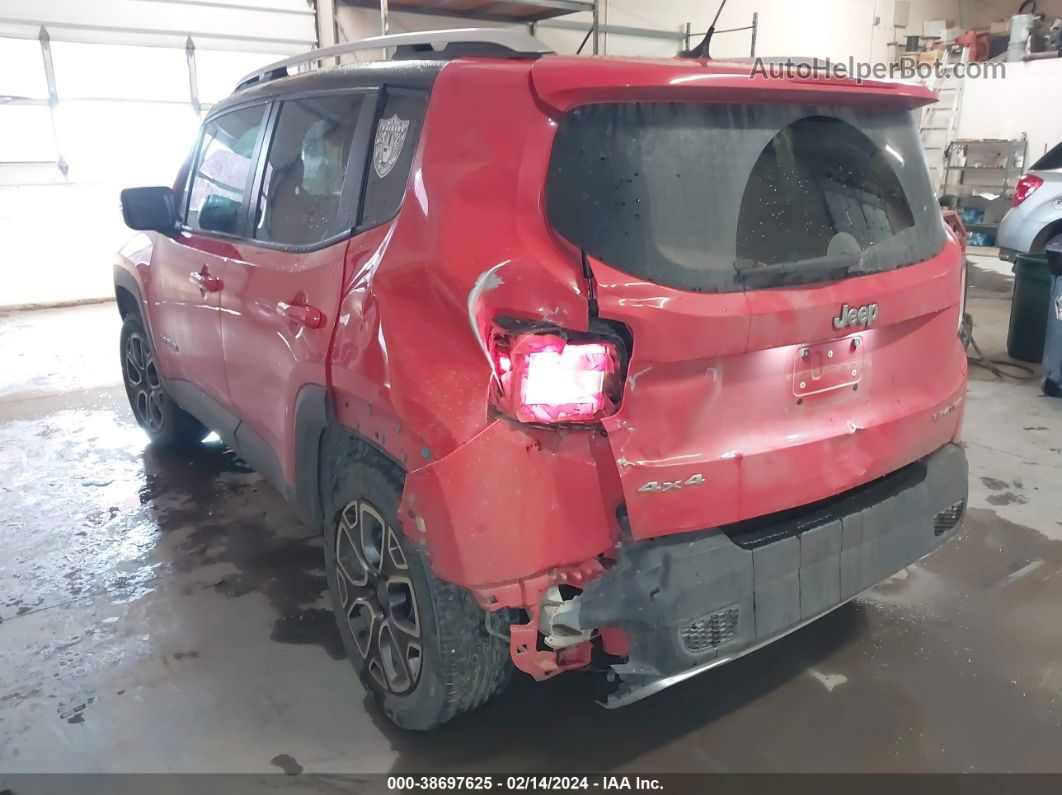 2015 Jeep Renegade Limited Red vin: ZACCJBDT0FPB30485