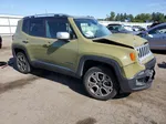 2015 Jeep Renegade Limited Green vin: ZACCJBDT0FPB54585