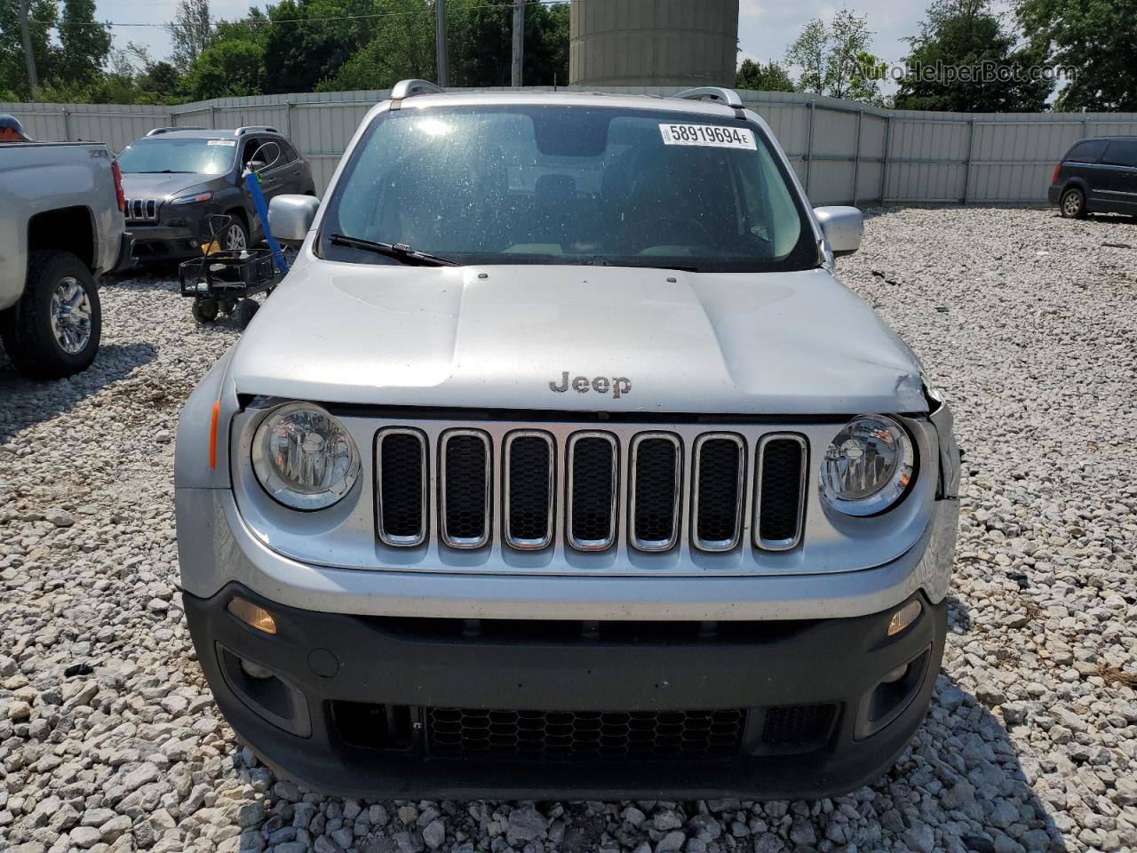 2015 Jeep Renegade Limited Silver vin: ZACCJBDT0FPB59294