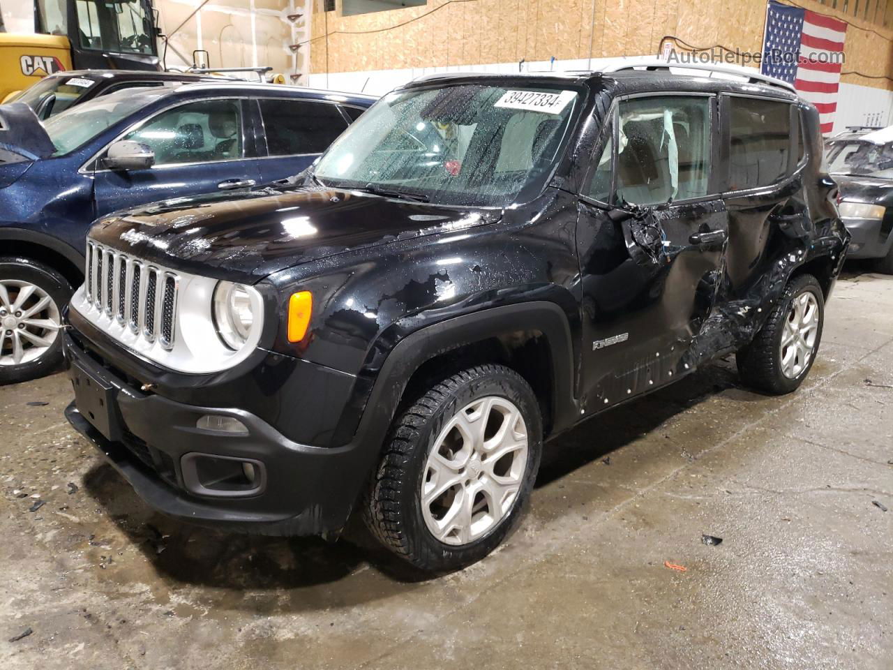 2015 Jeep Renegade Limited Black vin: ZACCJBDT0FPB98432