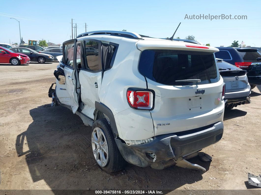 2015 Jeep Renegade Limited White vin: ZACCJBDT0FPB98656