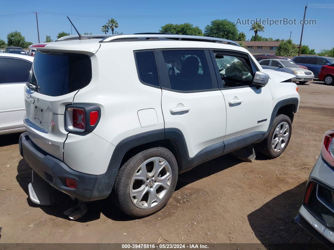 2015 Jeep Renegade Limited White vin: ZACCJBDT0FPB98656