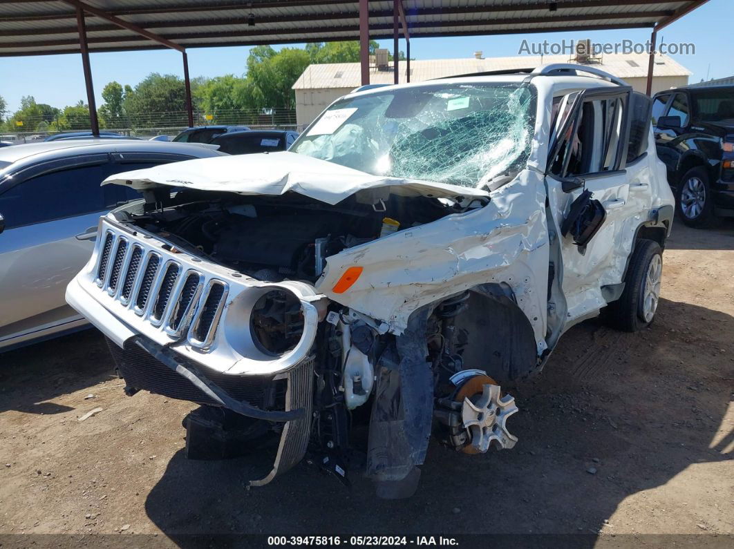 2015 Jeep Renegade Limited White vin: ZACCJBDT0FPB98656