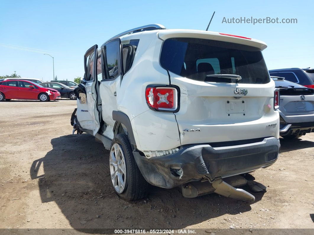 2015 Jeep Renegade Limited White vin: ZACCJBDT0FPB98656