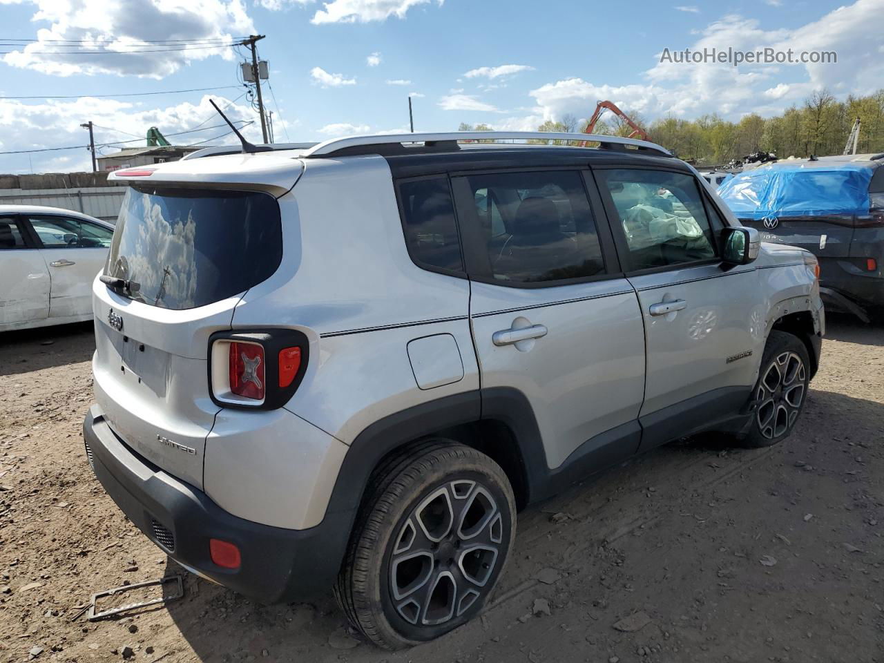 2015 Jeep Renegade Limited Silver vin: ZACCJBDT1FPB41589