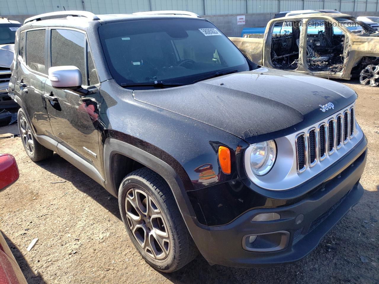 2015 Jeep Renegade Limited Black vin: ZACCJBDT1FPB79324