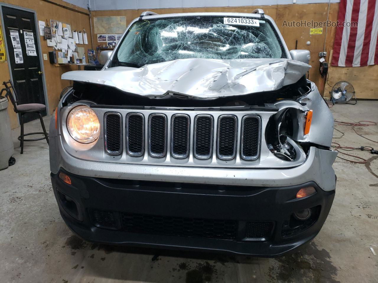 2015 Jeep Renegade Limited Silver vin: ZACCJBDT1FPC45144