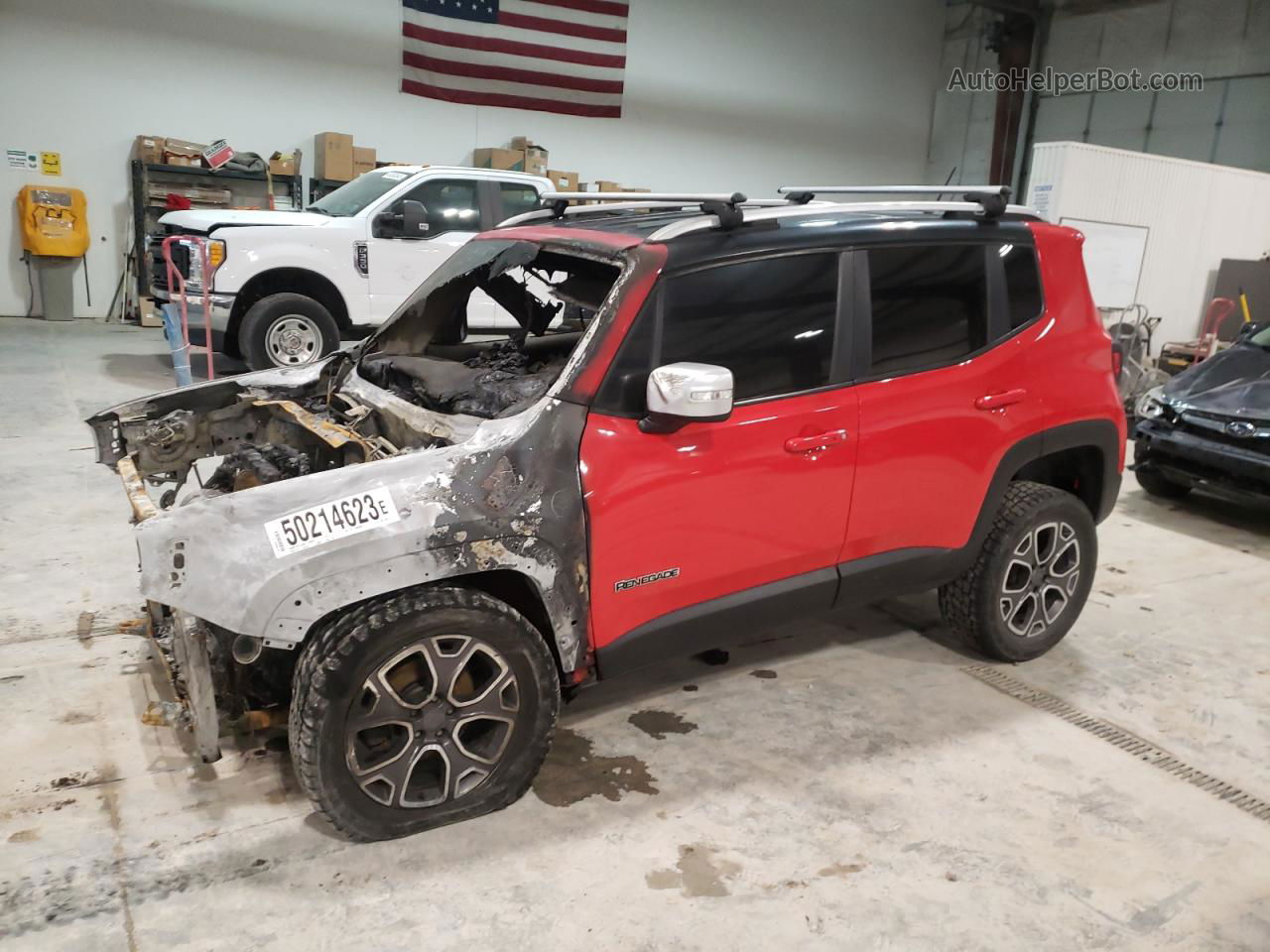 2015 Jeep Renegade Limited Red vin: ZACCJBDT2FPB38412