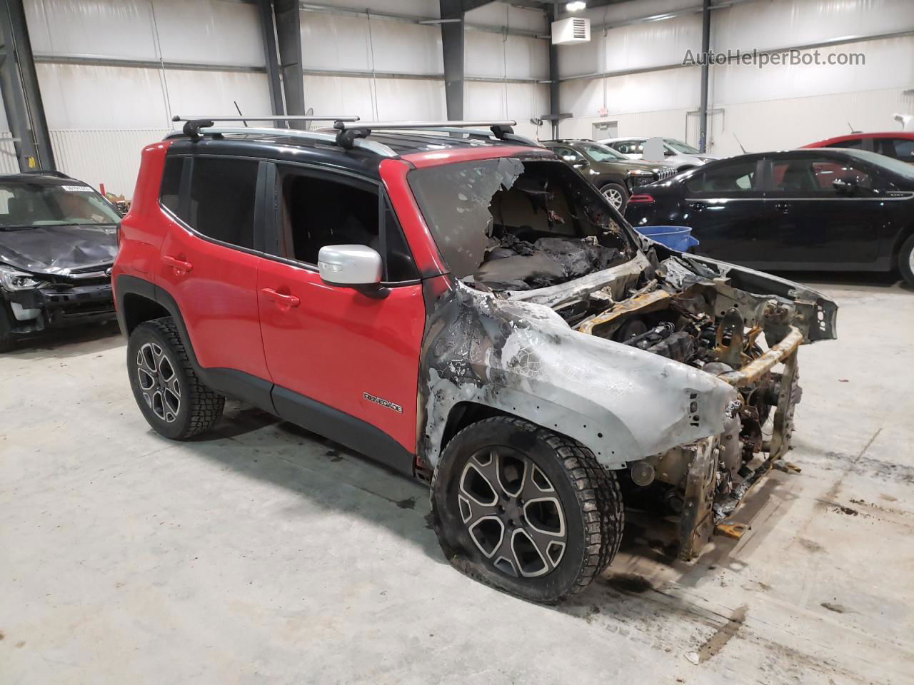 2015 Jeep Renegade Limited Red vin: ZACCJBDT2FPB38412