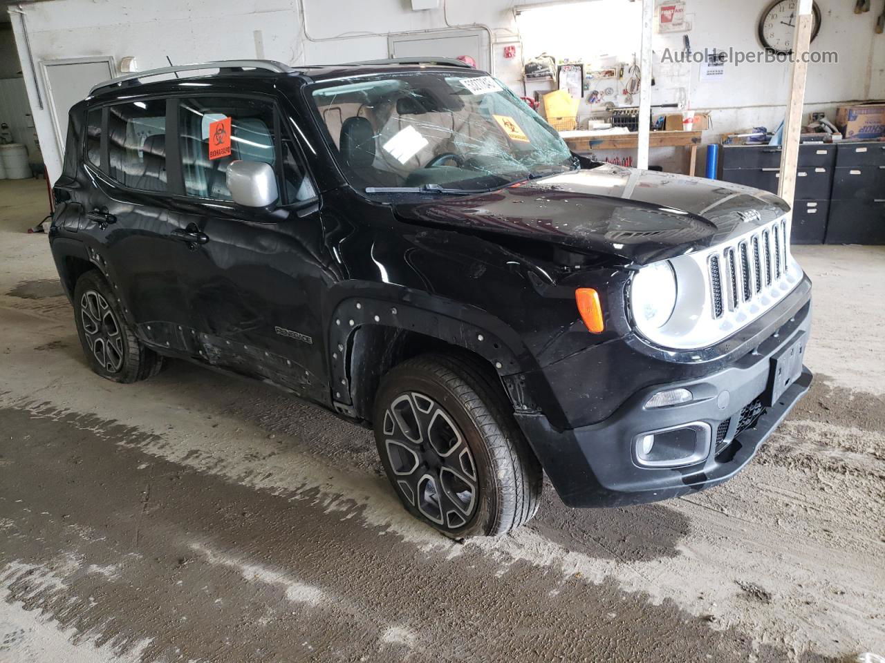 2015 Jeep Renegade Limited Black vin: ZACCJBDT2FPB43187