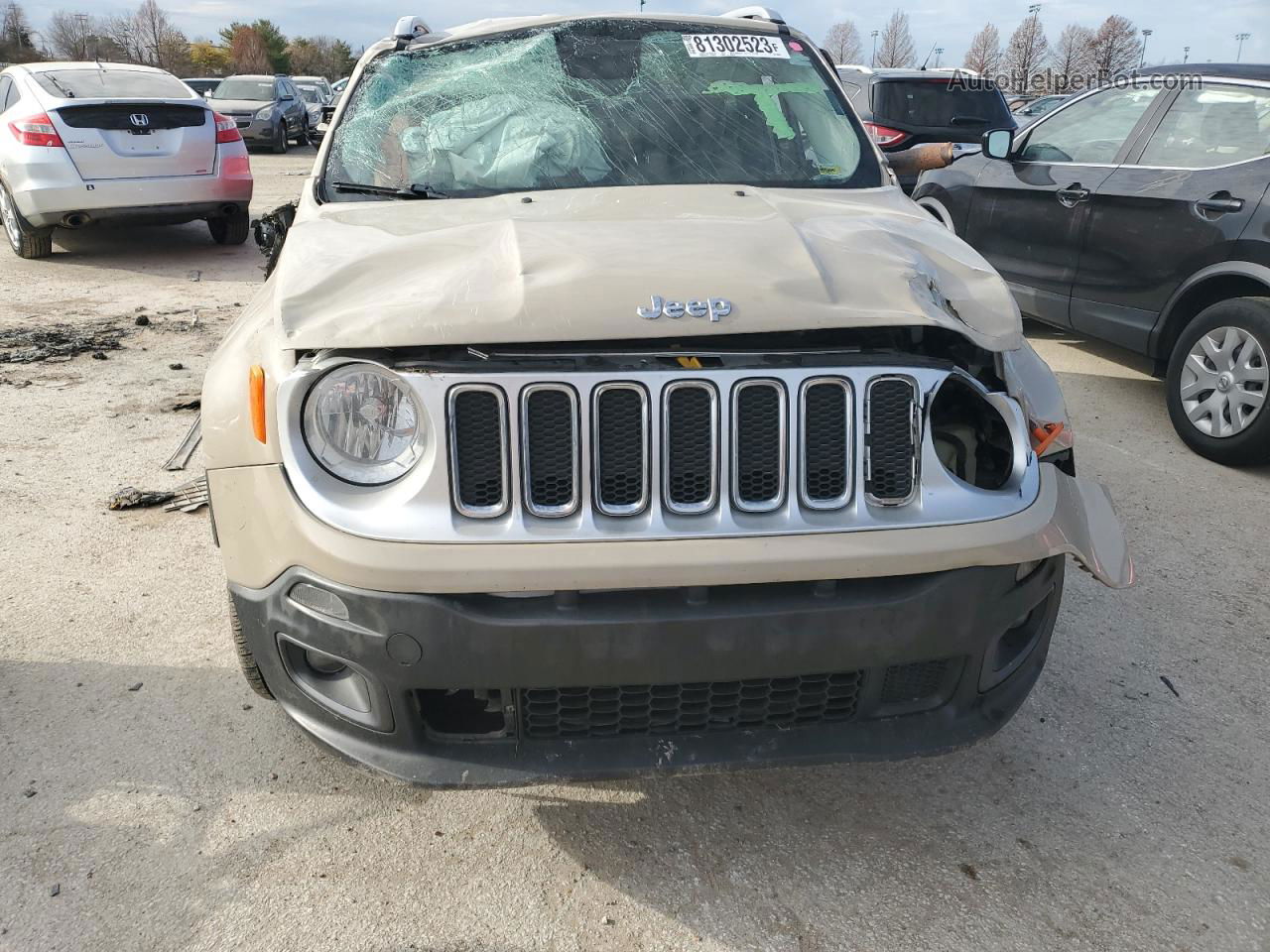 2015 Jeep Renegade Limited Tan vin: ZACCJBDT2FPC04232