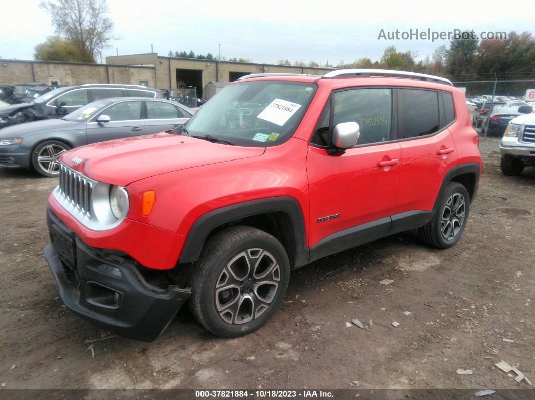 2015 Jeep Renegade Limited Red vin: ZACCJBDT2FPC33648