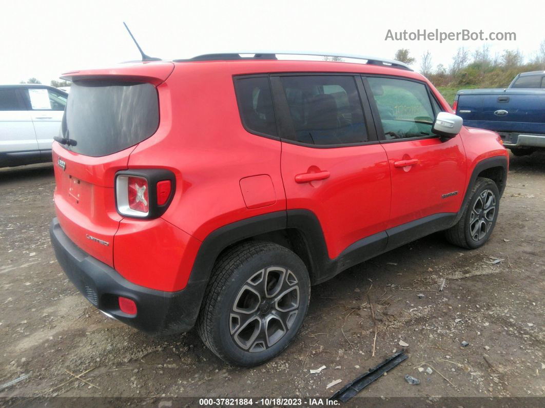 2015 Jeep Renegade Limited Red vin: ZACCJBDT2FPC33648