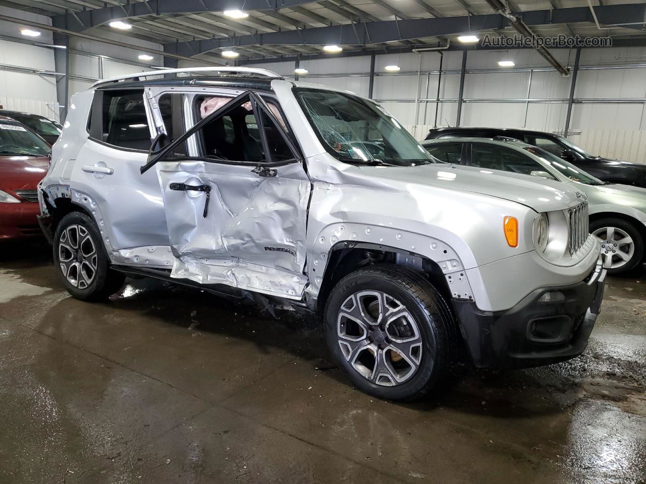 2015 Jeep Renegade Limited Silver vin: ZACCJBDT4FPB32868