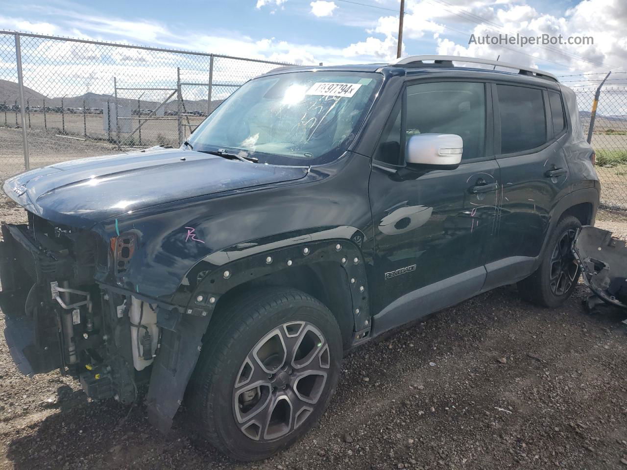 2015 Jeep Renegade Limited Black vin: ZACCJBDT4FPB43286