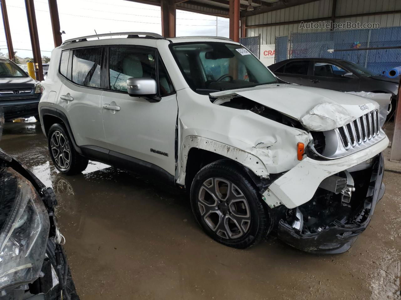 2015 Jeep Renegade Limited White vin: ZACCJBDT5FPC13569