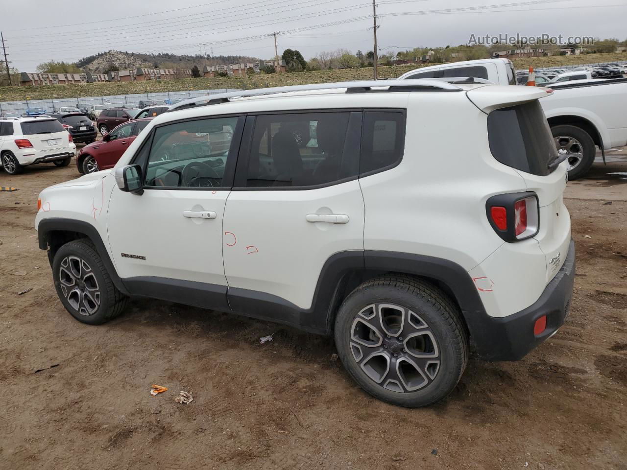 2015 Jeep Renegade Limited White vin: ZACCJBDT5FPC22773