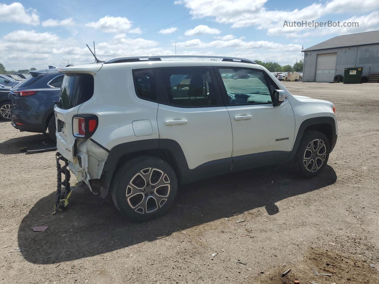 2015 Jeep Renegade Limited White vin: ZACCJBDT6FPC12477