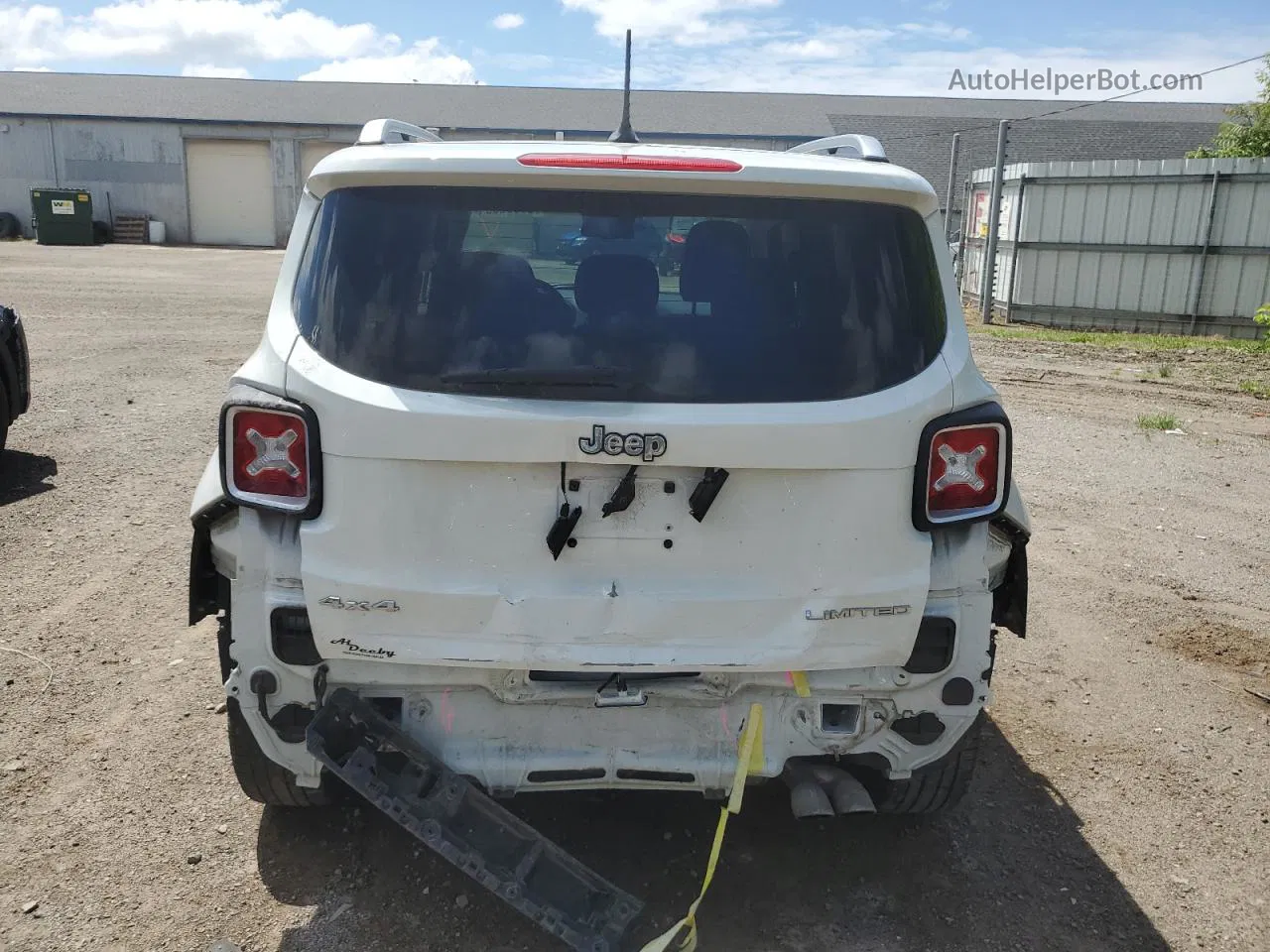 2015 Jeep Renegade Limited White vin: ZACCJBDT6FPC12477