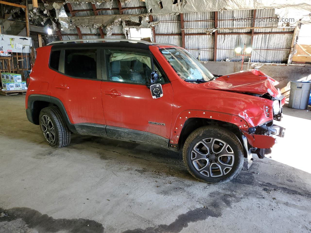 2015 Jeep Renegade Limited Red vin: ZACCJBDT7FPC40613