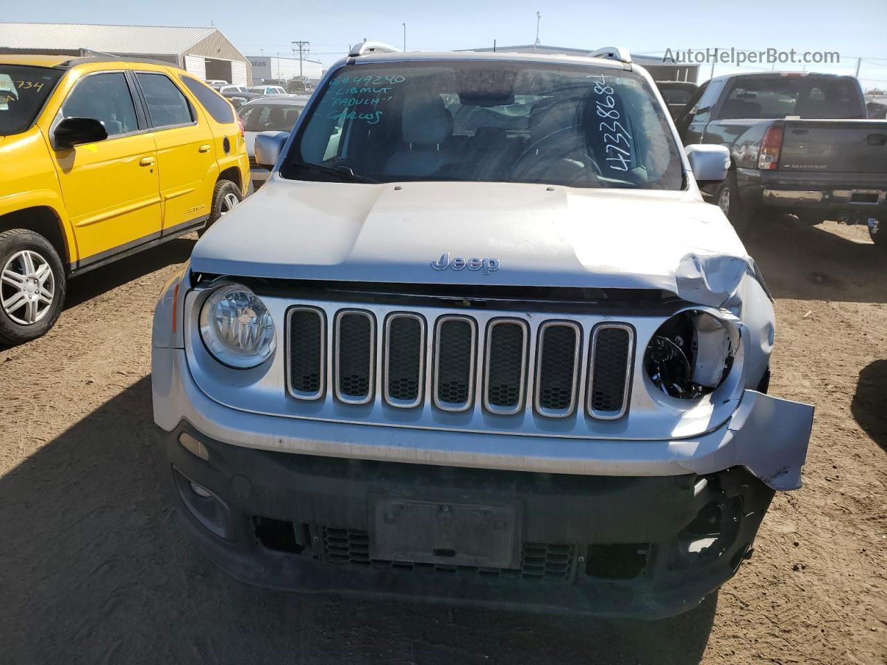 2015 Jeep Renegade Limited Silver vin: ZACCJBDT8FPB77277