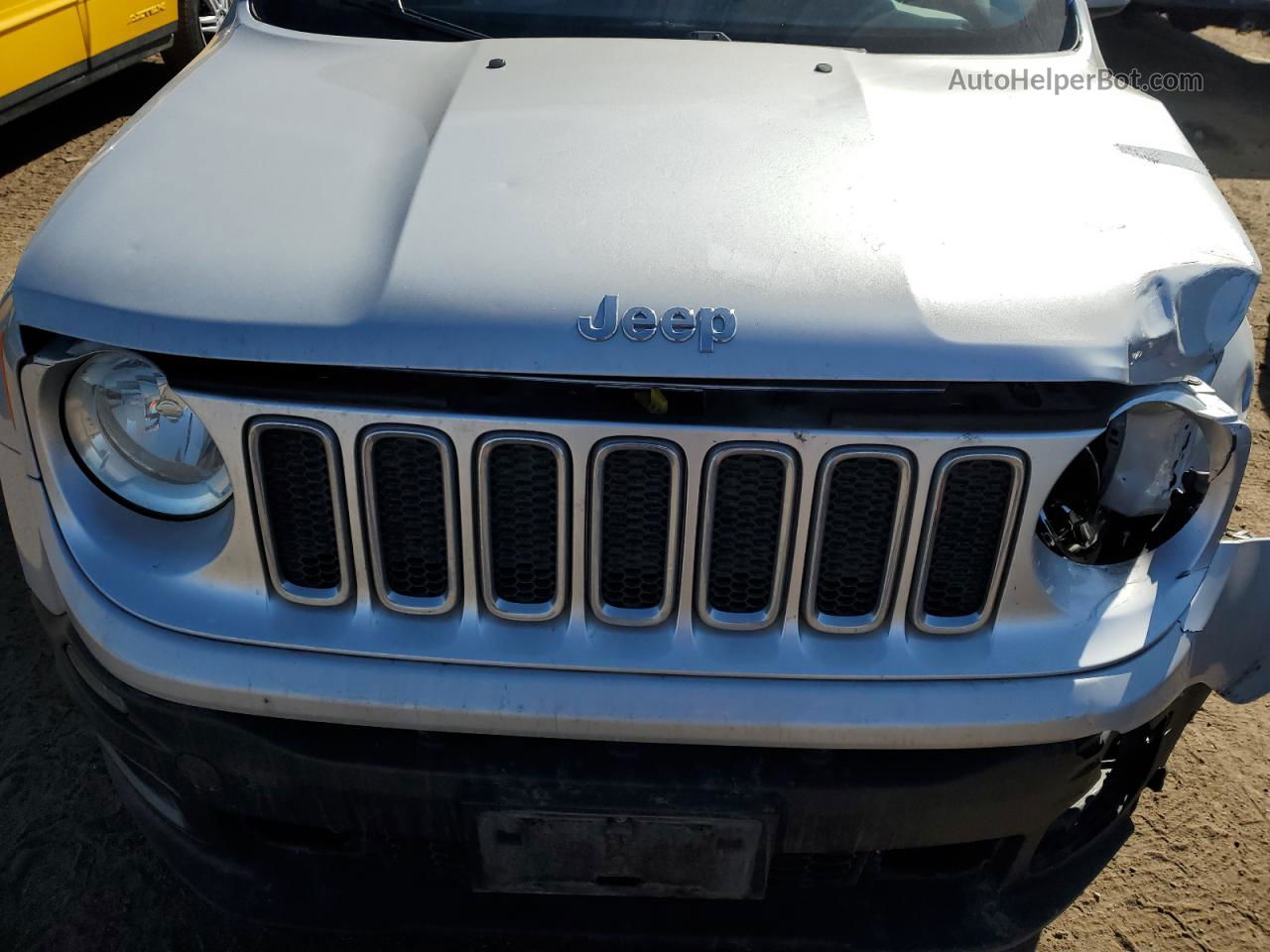 2015 Jeep Renegade Limited Серебряный vin: ZACCJBDT8FPB77277