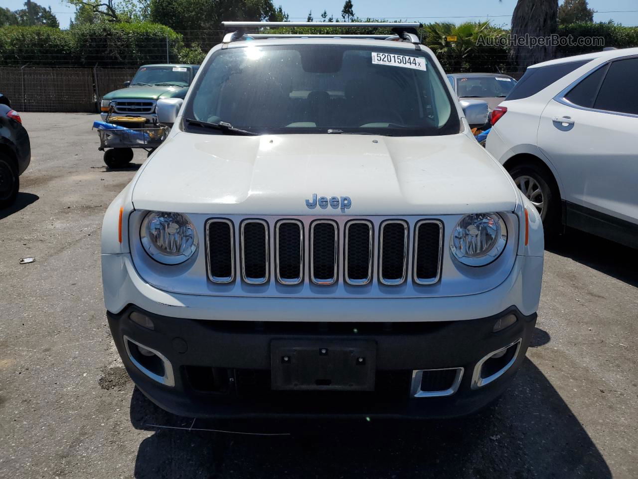 2015 Jeep Renegade Limited White vin: ZACCJBDT8FPB92460