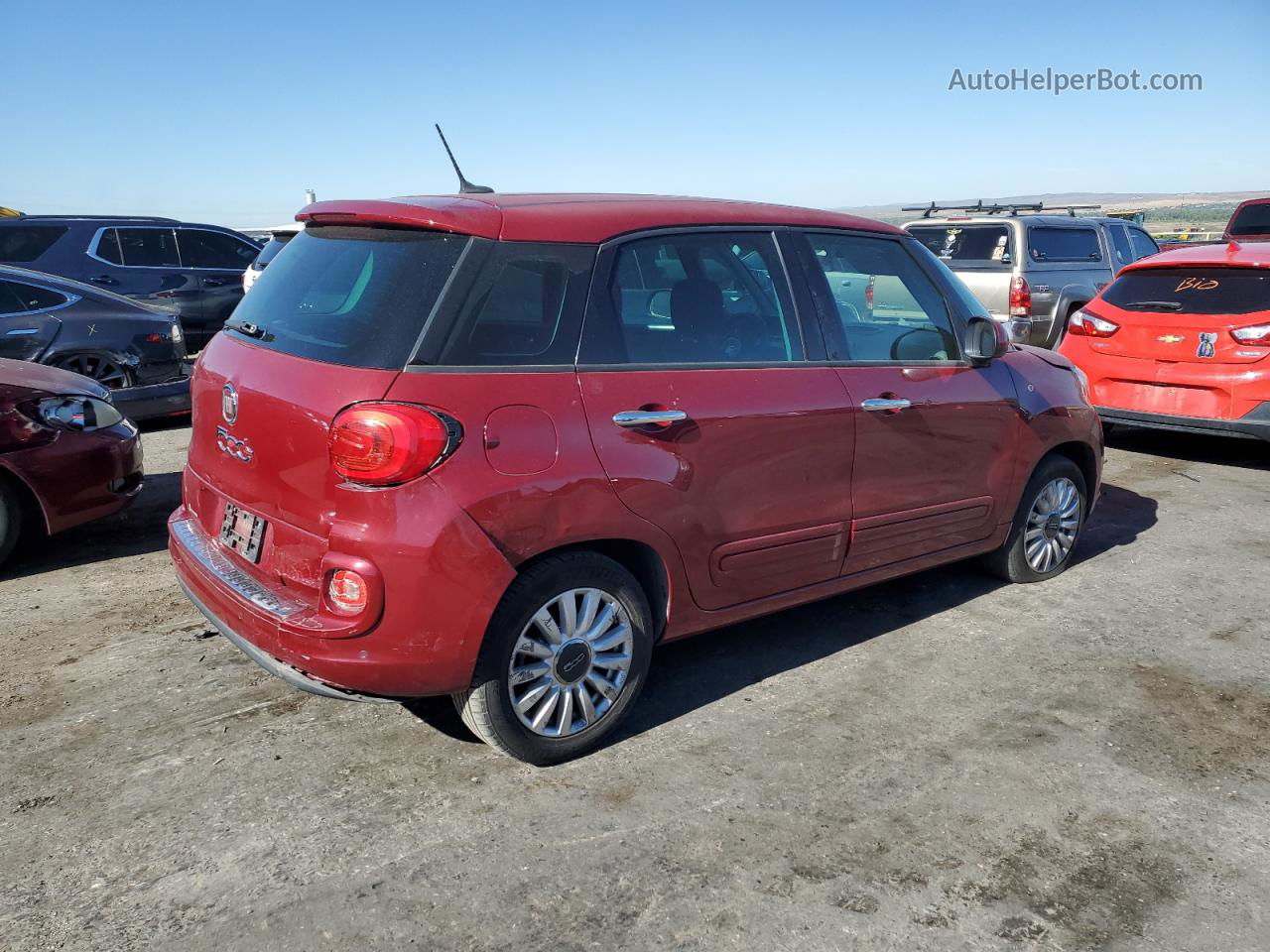 2014 Fiat 500l Easy Burgundy vin: ZFBCFABH1EZ014872