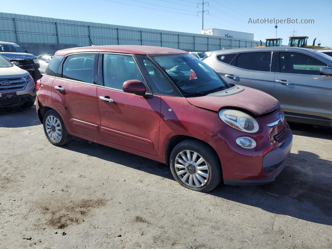 2014 Fiat 500l Easy Burgundy vin: ZFBCFABH1EZ014872