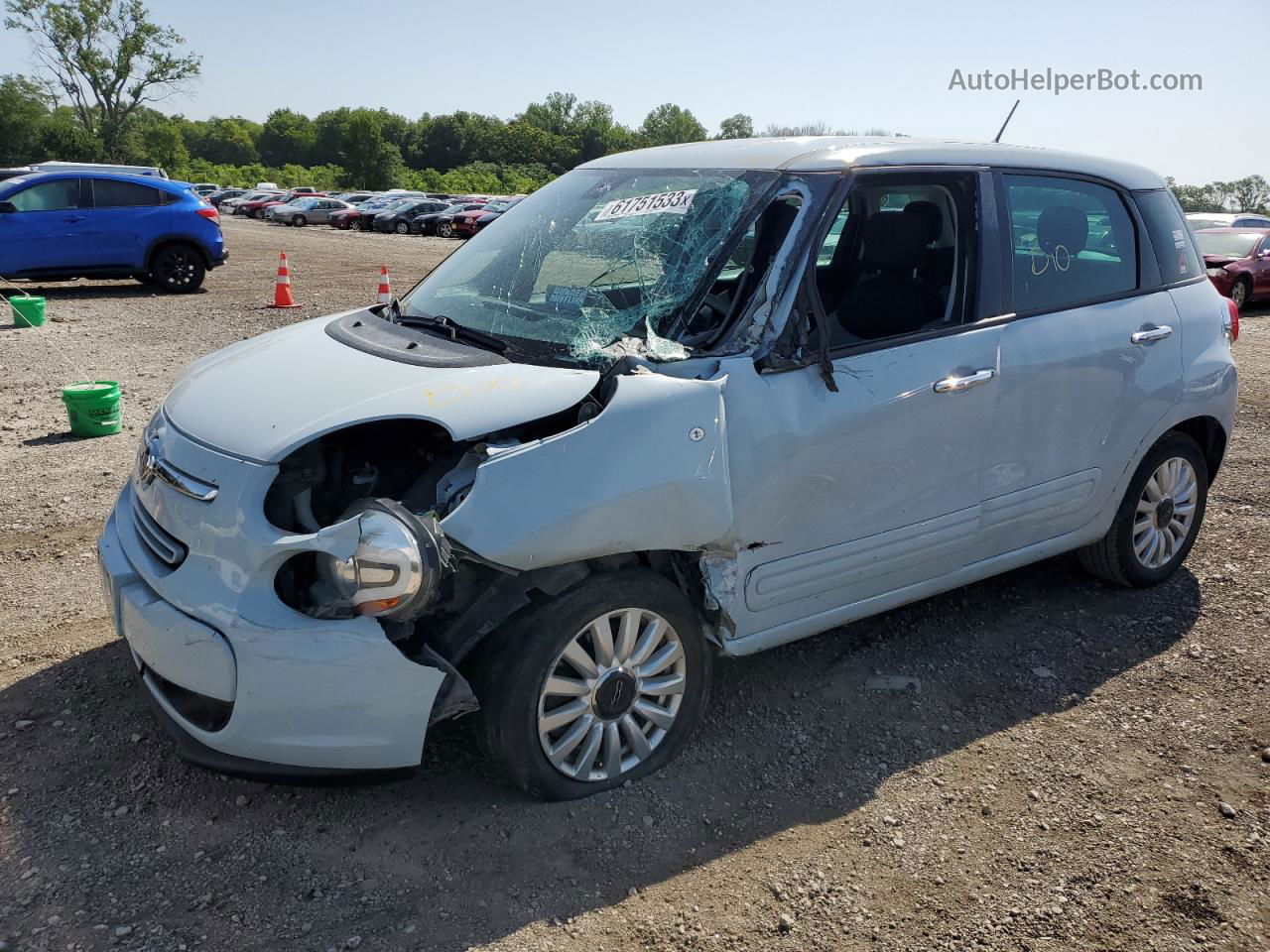 2014 Fiat 500l Easy Gray vin: ZFBCFABH5EZ025079