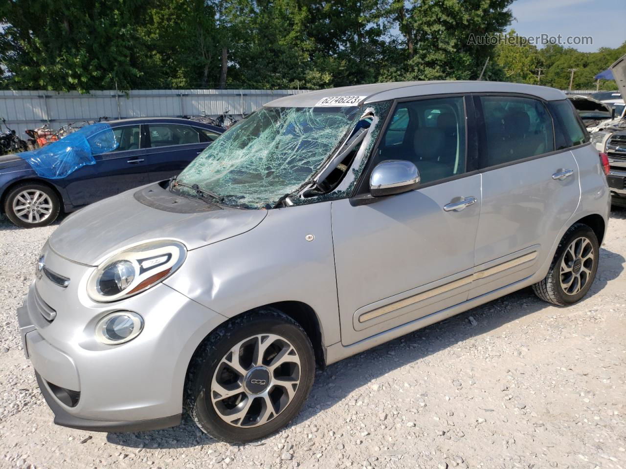 2014 Fiat 500l Lounge Silver vin: ZFBCFACH0EZ012738