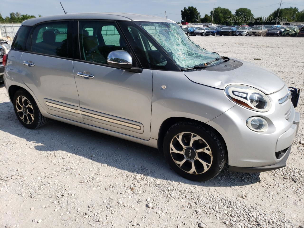 2014 Fiat 500l Lounge Silver vin: ZFBCFACH0EZ012738