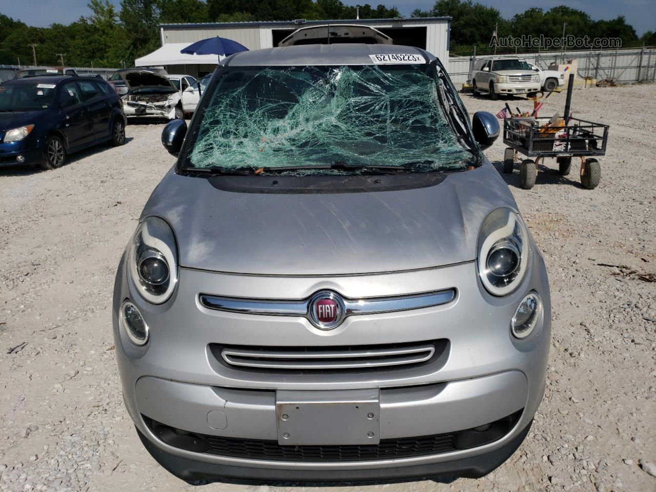 2014 Fiat 500l Lounge Silver vin: ZFBCFACH0EZ012738