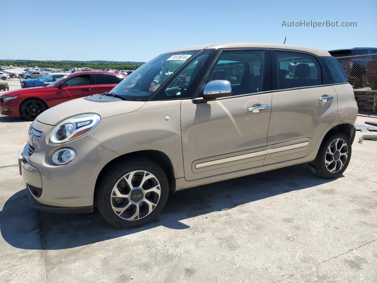 2014 Fiat 500l Lounge Beige vin: ZFBCFACH6EZ018656