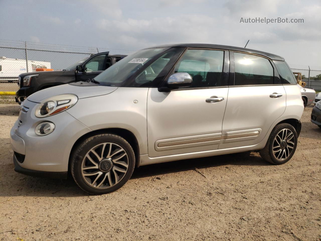 2014 Fiat 500l Lounge Silver vin: ZFBCFACH6EZ029107