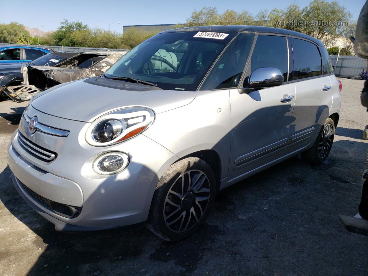 2014 Fiat 500l Lounge Silver vin: ZFBCFACH7EZ011599