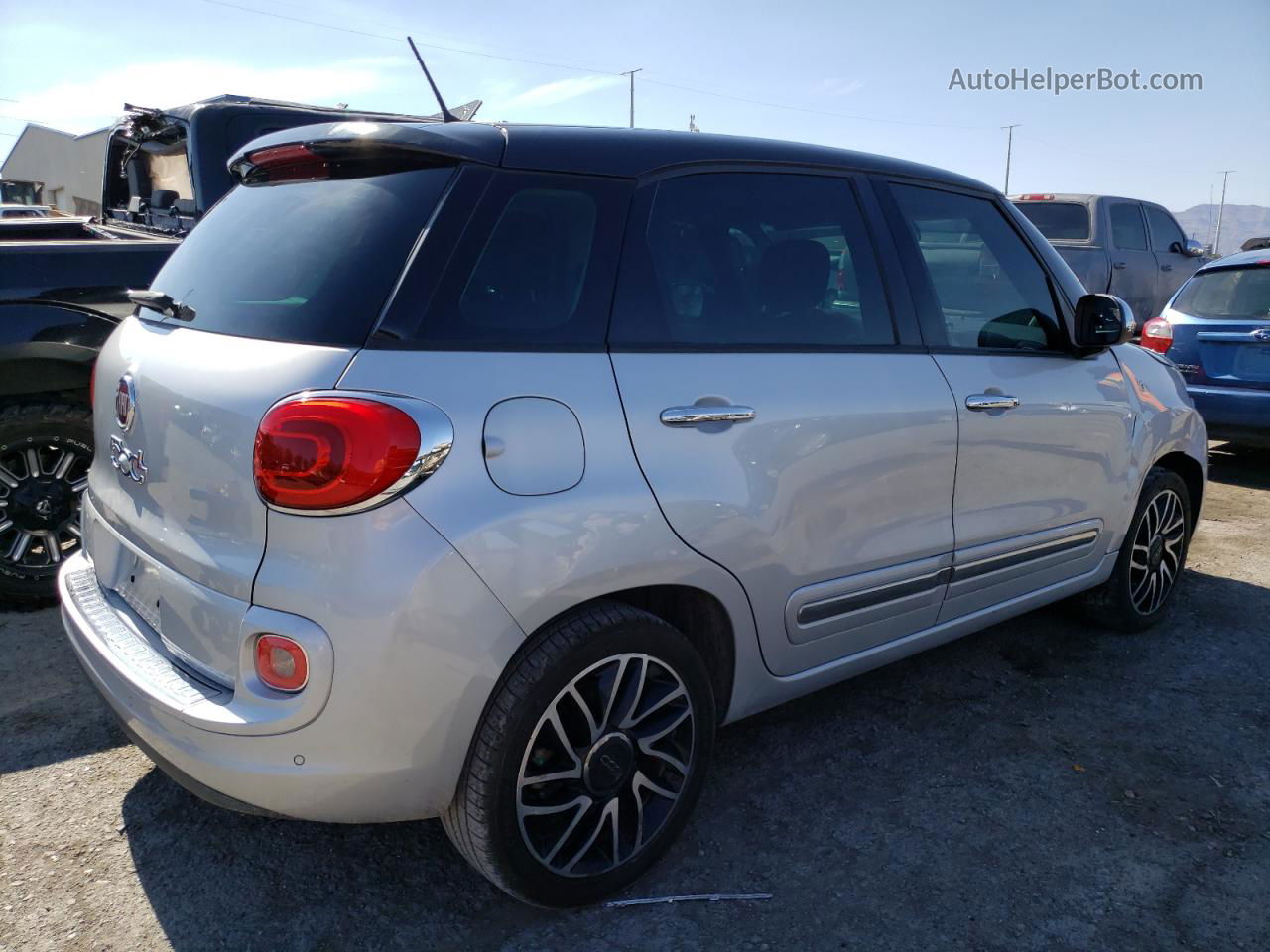 2014 Fiat 500l Lounge Silver vin: ZFBCFACH7EZ011599