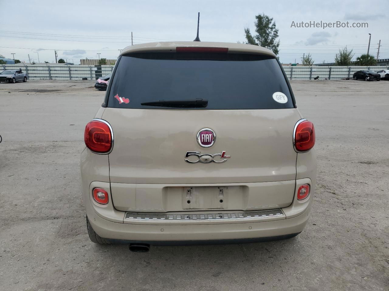 2014 Fiat 500l Lounge Tan vin: ZFBCFACH8EZ008095