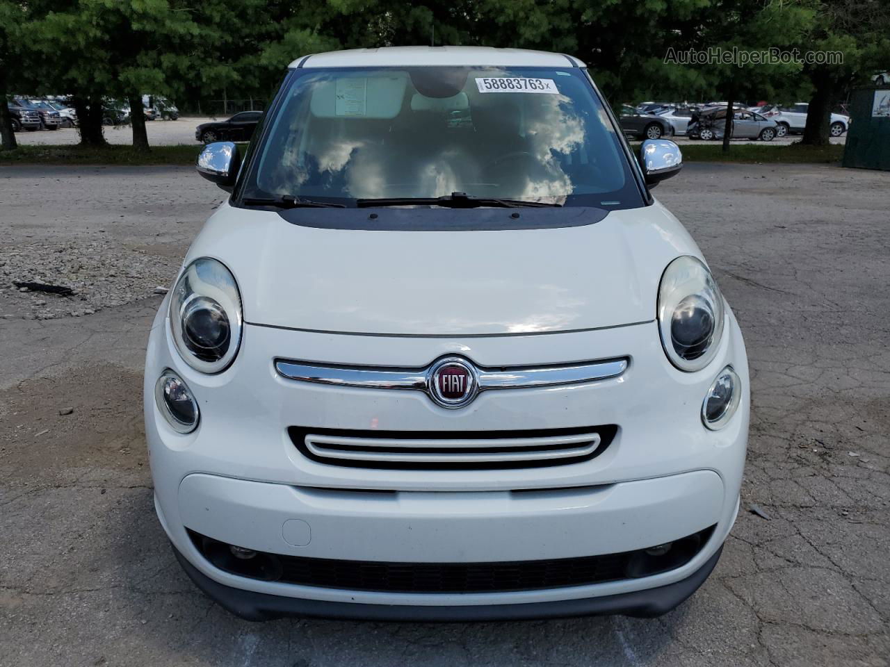 2014 Fiat 500l Lounge White vin: ZFBCFACH8EZ010686