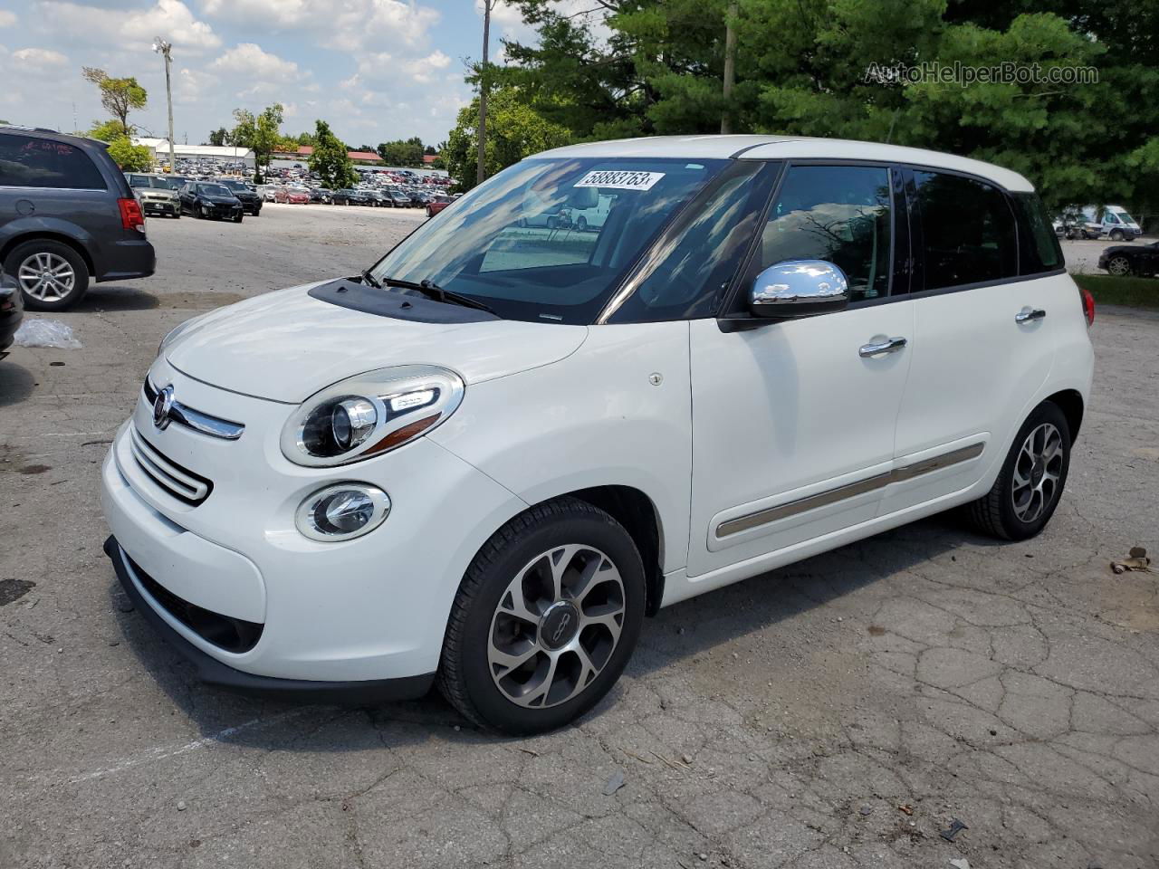 2014 Fiat 500l Lounge White vin: ZFBCFACH8EZ010686