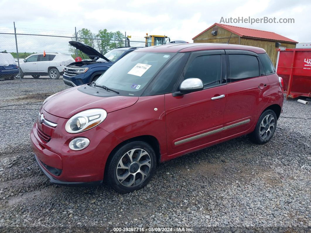 2014 Fiat 500l Lounge Maroon vin: ZFBCFACH8EZ022014