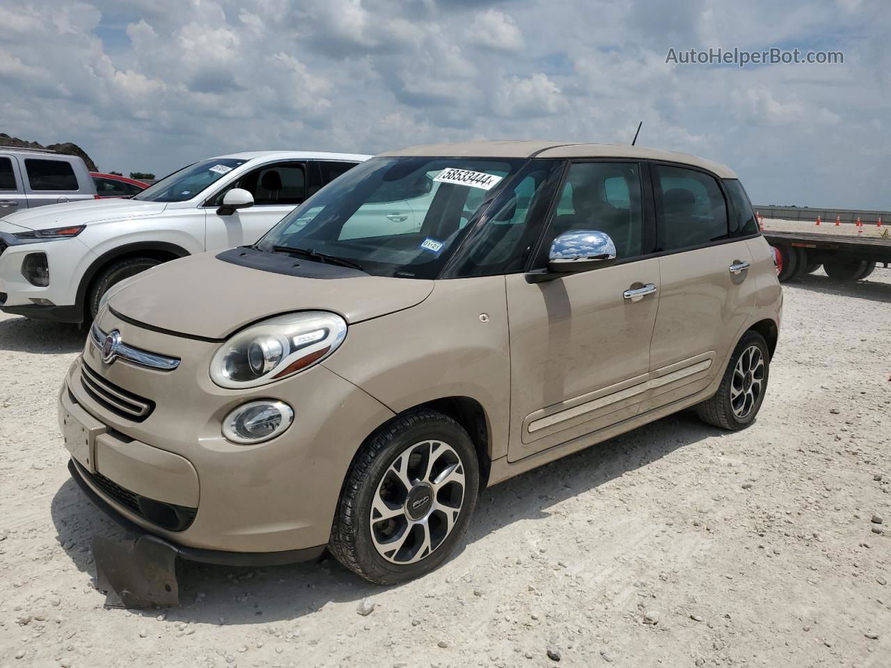 2014 Fiat 500l Lounge Gray vin: ZFBCFACH9EZ005254