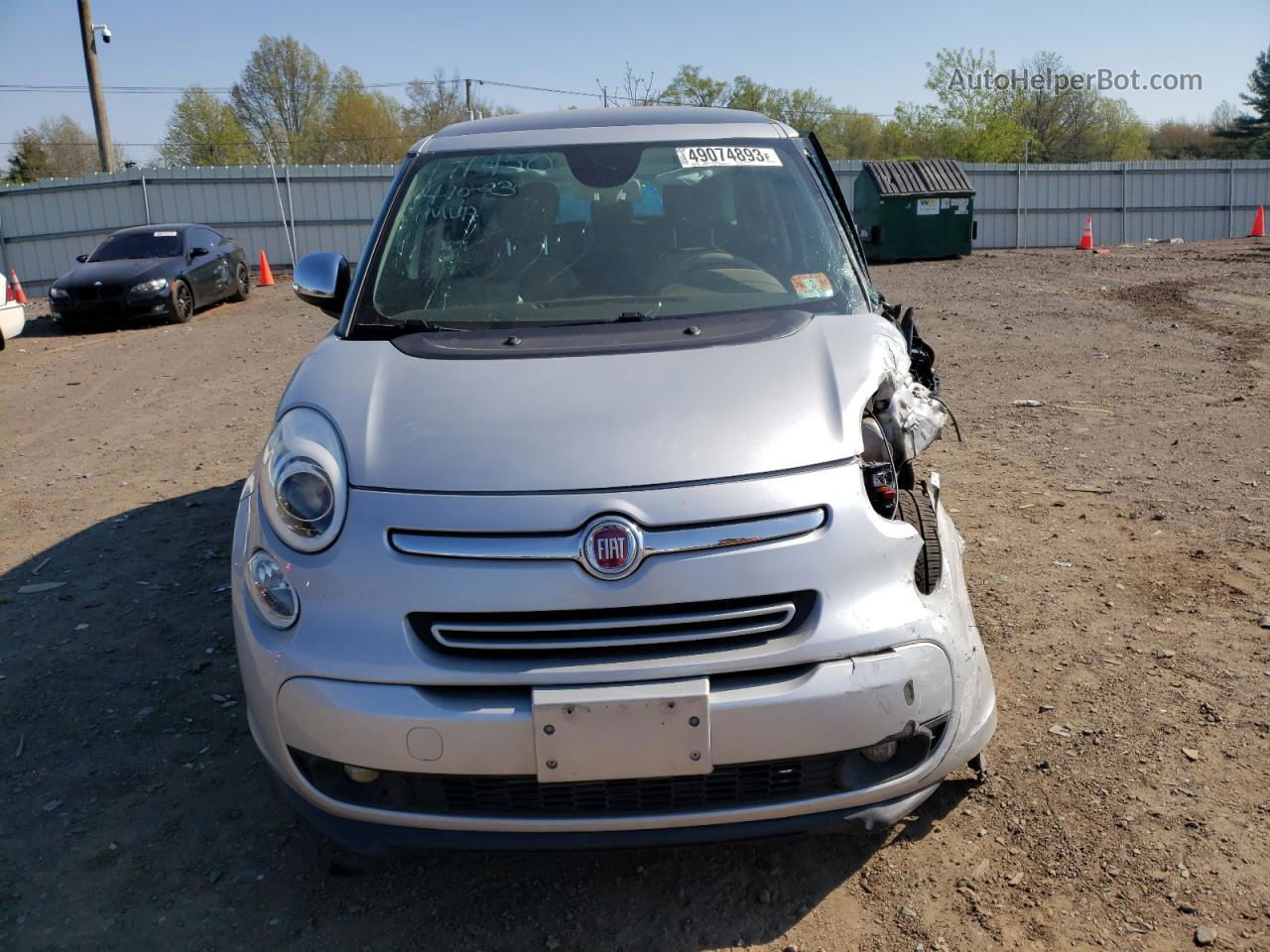 2014 Fiat 500l Lounge Silver vin: ZFBCFACH9EZ014875