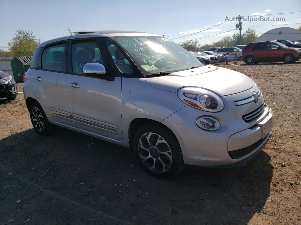 2014 Fiat 500l Lounge Серебряный vin: ZFBCFACH9EZ014875