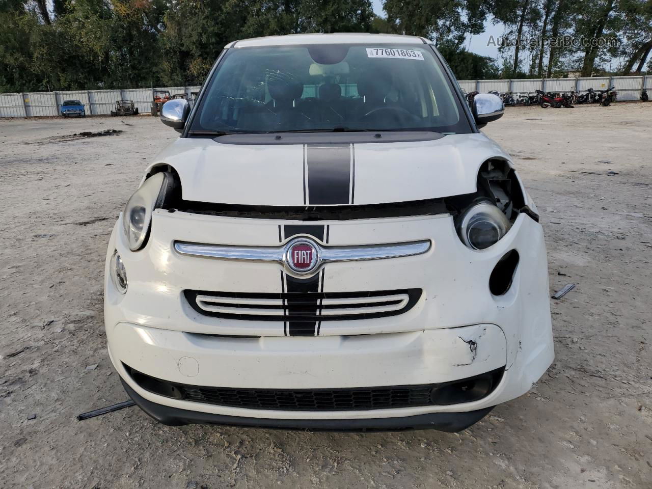 2014 Fiat 500l Lounge White vin: ZFBCFACH9EZ020126