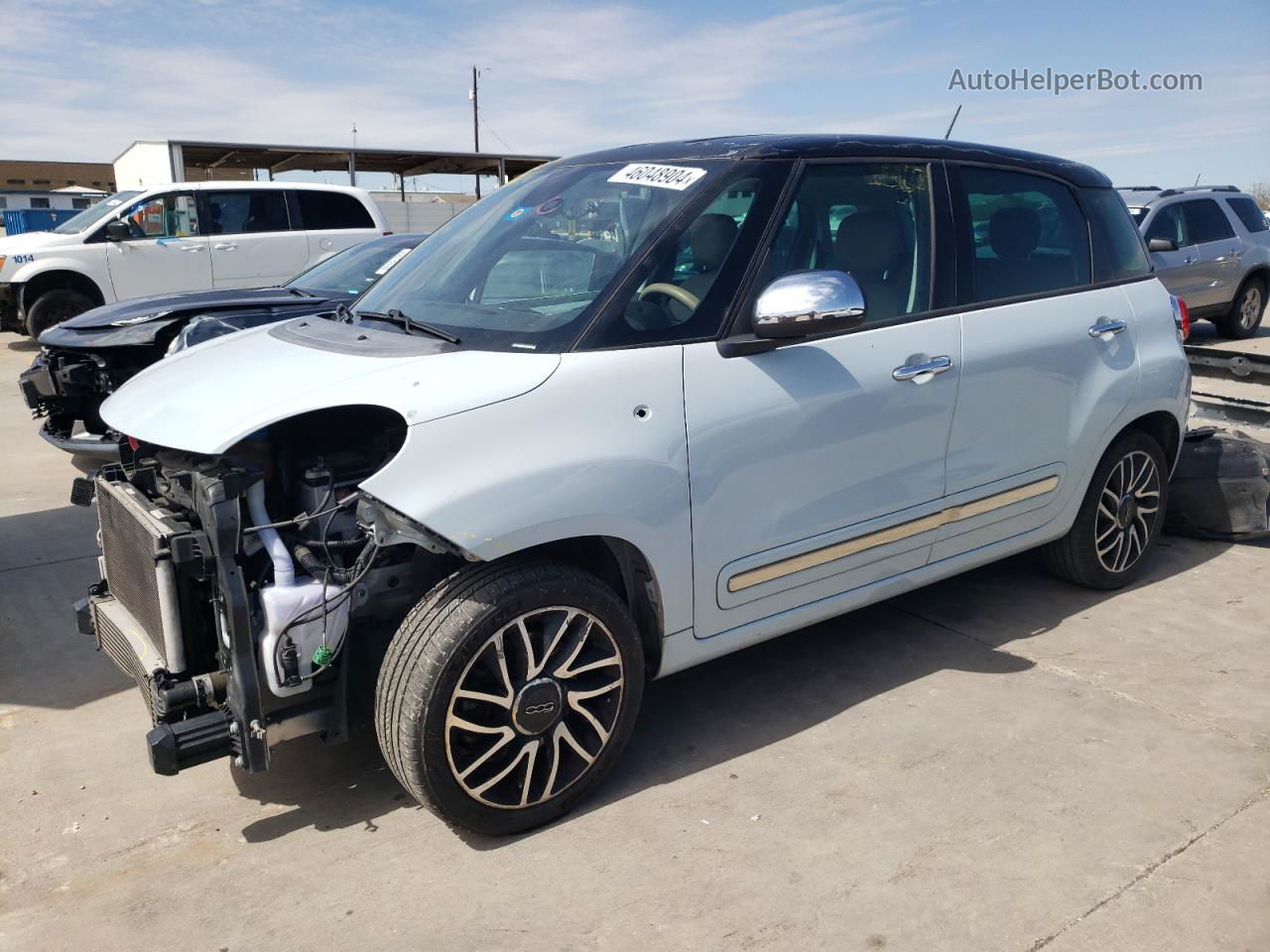 2014 Fiat 500l Lounge White vin: ZFBCFACHXEZ006977