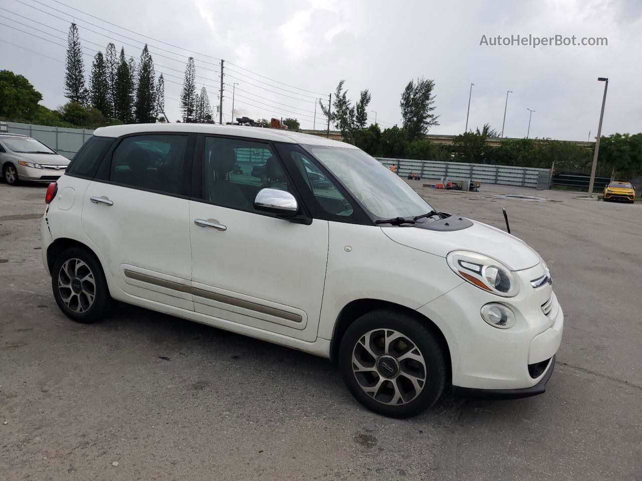 2014 Fiat 500l Lounge White vin: ZFBCFACHXEZ016408