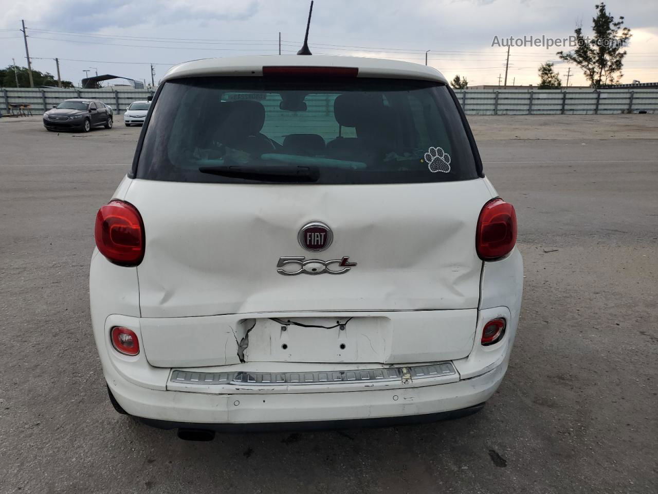 2014 Fiat 500l Lounge White vin: ZFBCFACHXEZ016408