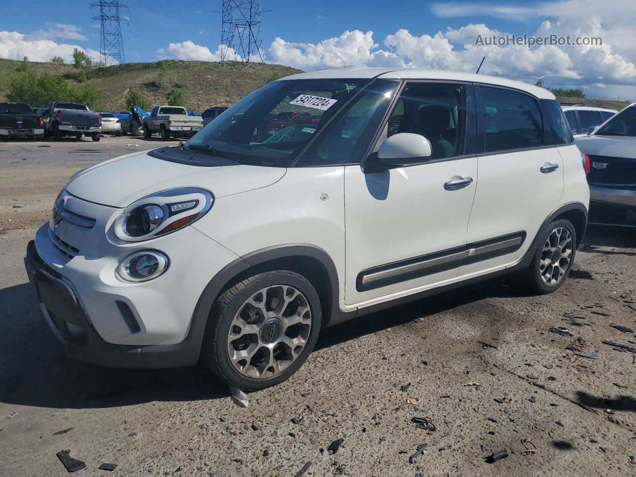 2014 Fiat 500l Trekking White vin: ZFBCFADH0EZ010213